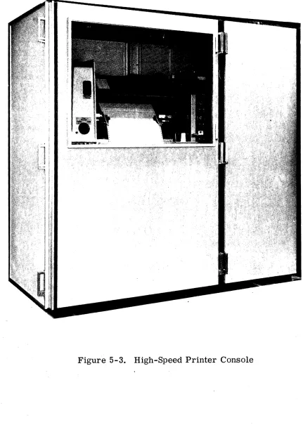 Figure 5-3. High-Speed Printer Console 