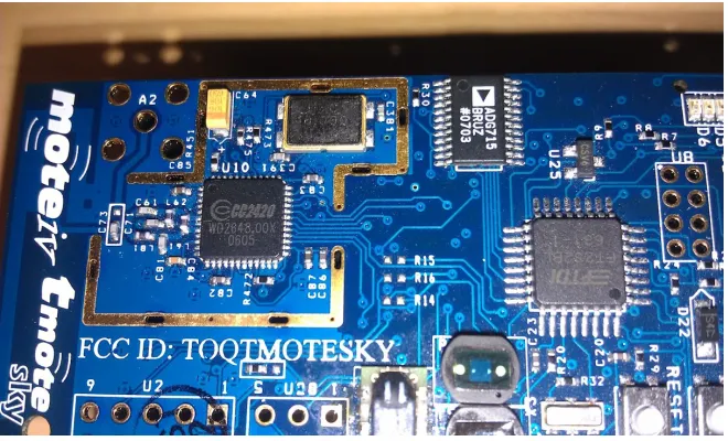 Figure 3.2 Telosb CC2420 Radio.