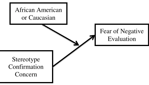 Figure 1.1 The hypothesized moderation. The influence of stereotype confirmation concerns on 