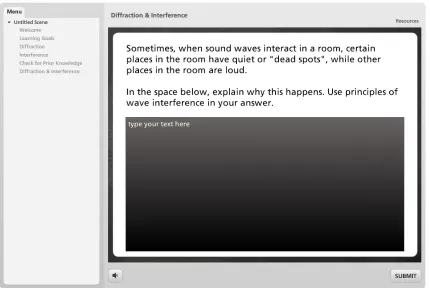 Figure 9: Sample Open Ended Question from the Diffraction & Interference Knowledge Check 