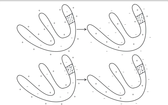 Figure 2 Cause of ST segment deviation [1]. Left column shows distribution of electric charges before theventricles contracts