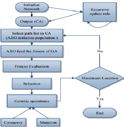 Figure 1: A general network with regions and 1-hop 