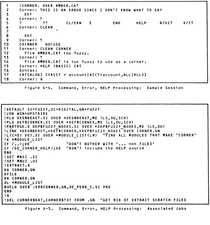 Figure  4-4.  Command,  Error,  HELP  Processing:  Sample  Session 