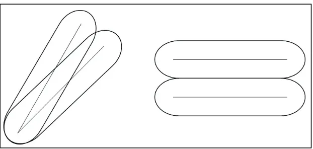 Figure 13. Capsules intersecting along boundaries  