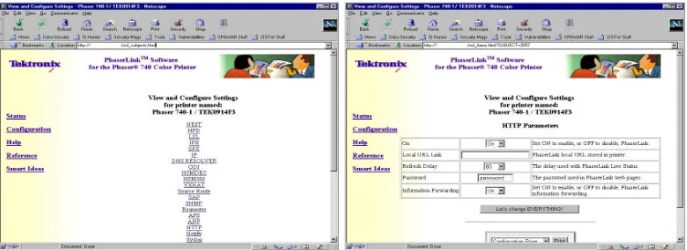 Figure 3: Old Tektronix Printer Webserver Back Door Example