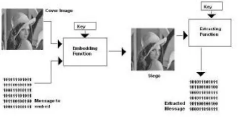 Figure 2. Steganography procedure 