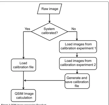 Figure 1 QSIM image processing flowchart.