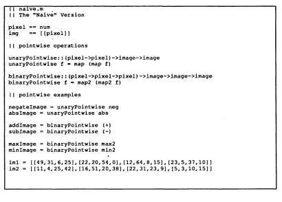 Figure 2-3 The script, "'naive.m"