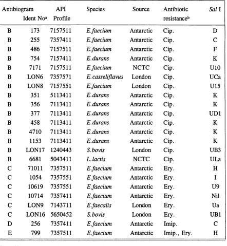 Table 11. Isolates resistant to more than gentamicin alone.