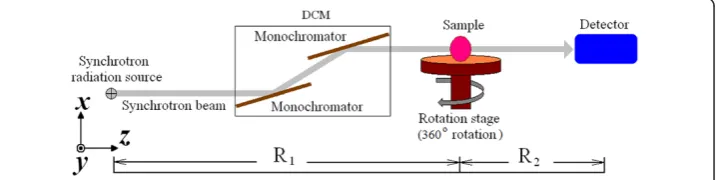 Figure 1 Schematic of an in-line phase contrast imaging configuration.