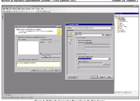Figure 4:  Define the Connection Properties to the Data Source  