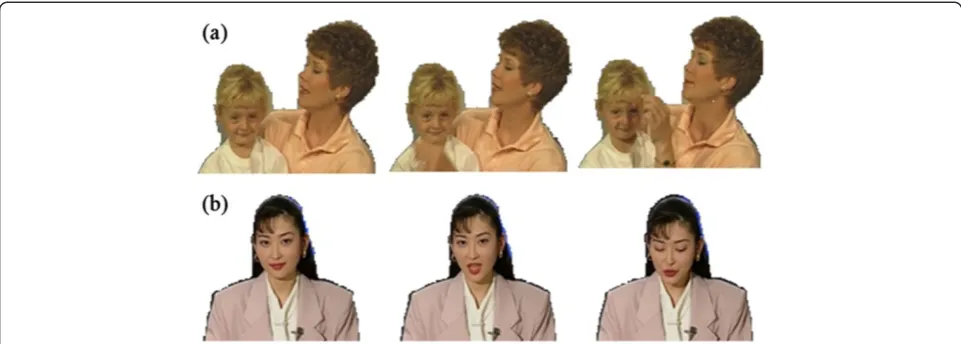 Figure 3 The extraction results of video sequence contain no shadows after the method of background subtraction.