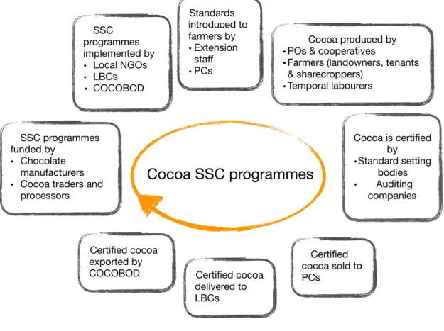 Figure 6: SSC programme cycle and actors involved 