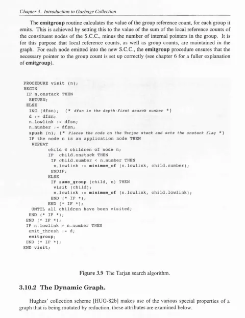 Figure 3.9 The Tarjan search algorithm.