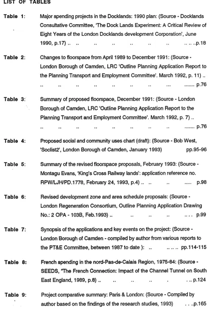 Table 1 : 