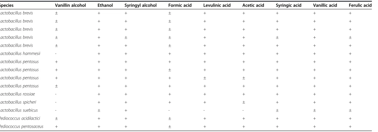 Table 2 Results of the screening on MRS for the 15 best-performing strains (Continued)