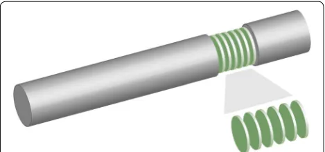 Fig. 1 Tubular sample device used for imaging multiple leaf samples (here, circular sections) in a single micro CT scan