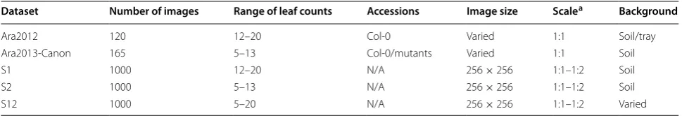 Table 1 Real and synthetic training datasets