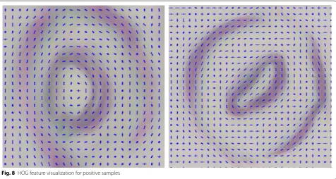 Fig. 8 HOG feature visualization for positive samples