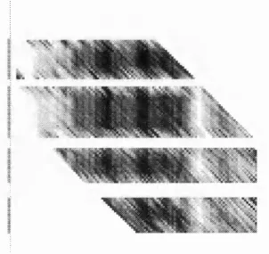 Figure 4.4The calculated residue selection matrix for the threading of hemerythrin onto a struc­
