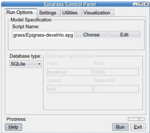 Figure 3Workflow for a typical Epigrass simulationWorkflow for a typical Epigrass simulation