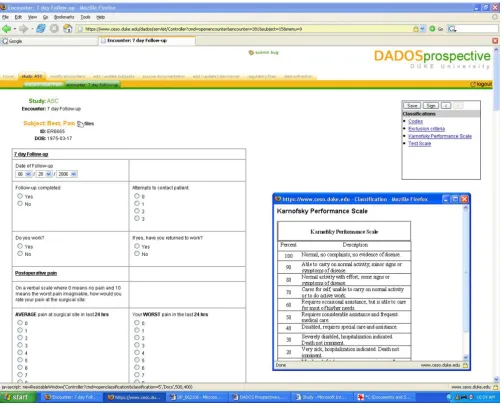 Figure 6Data entryData entry. Data entry interface demonstrating floating window of selected source documents.