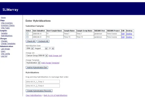 Figure 2Hybridization entry interfacehybridizations. Other interfaces in Hybridization entry interface