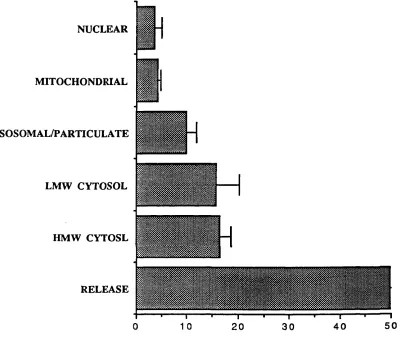FIGURE 24: DISTRIBUTION OF 5 ,Fe IN CONTROL K562 CELLS AT 20 MINUTES.