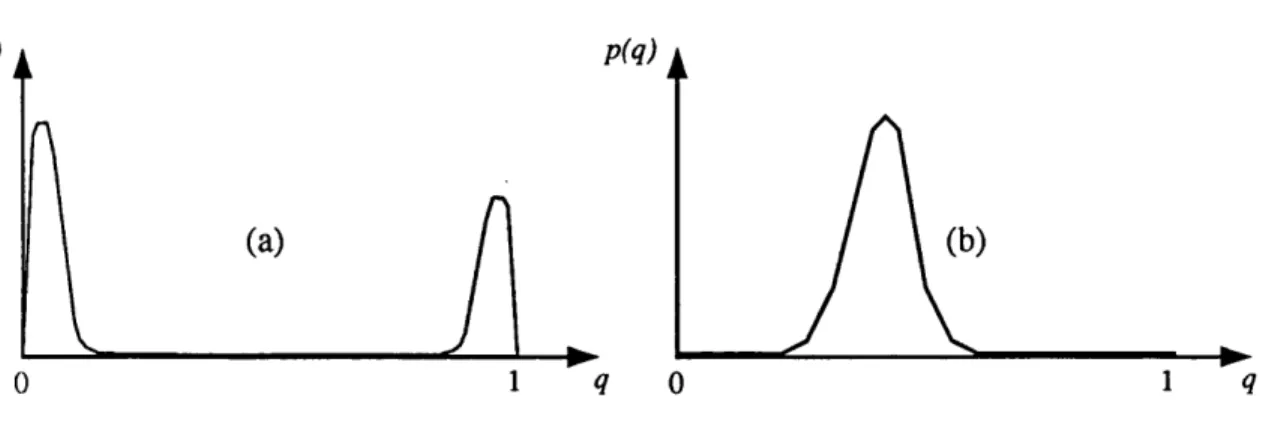 Figure  2.4:  Example  density  functions  on  Q j.