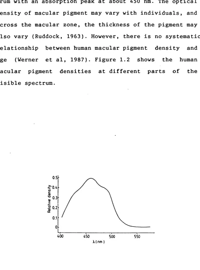 Fig. 1.2 Human macular pigment densities 