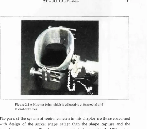 Figure 2.1 A Hosmer brim which is adjustable at its medial and 