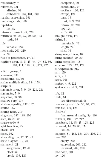 sequence, 83, 96shallow copy, 137table, 64two-dimensional, 66