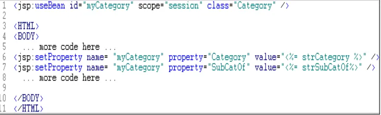 Figure 3—4: UseBean example 
