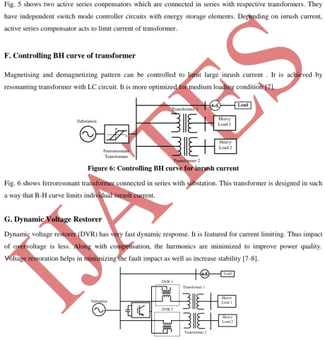 Fig. 5 shows two active series conpensators which are connected in series with respective transformers