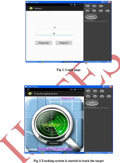 Fig 2. Login page 