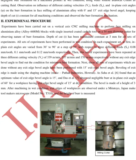 Figure 2.1: Photographic view of vertical axis CNC milling machine 