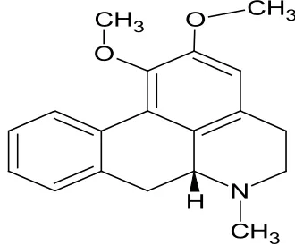 Fig. 1: Structure of nuciferine