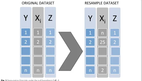 Fig. 1 Permutation Principle under the null hypothesis�H0,k�