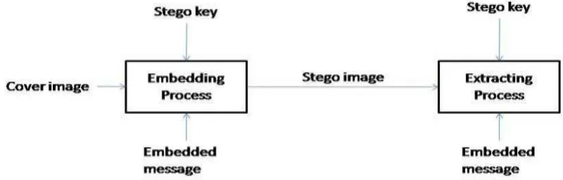 Figure 1- Basic Steganography Process 