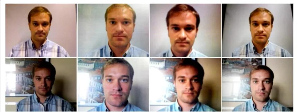 Figure 5 Some frames of real access and spoofing attempts (courtesy of [3]).