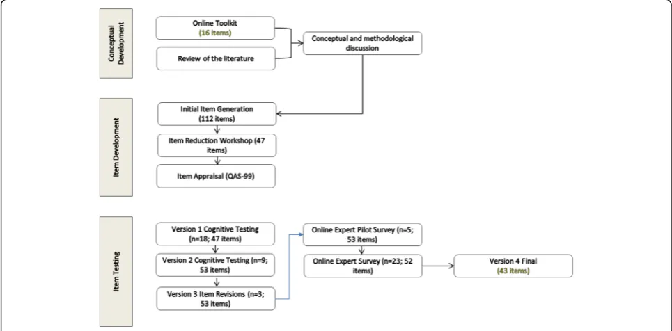 Fig. 1 Overview of questionnaire development process