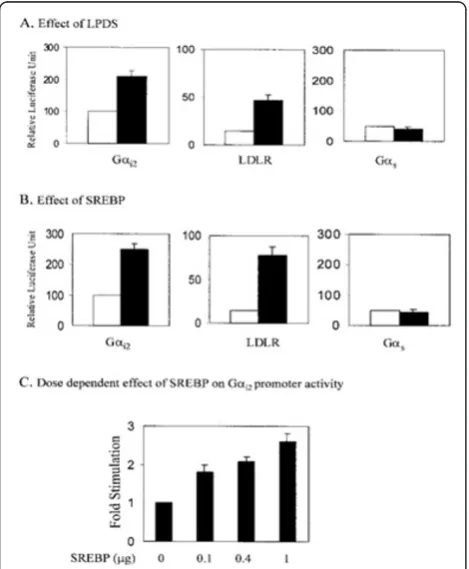 Figure 2 Analysis of chicken sterol response element bindingprotein (SREBP)-1 and SREBP-2 RNA levels in the liver