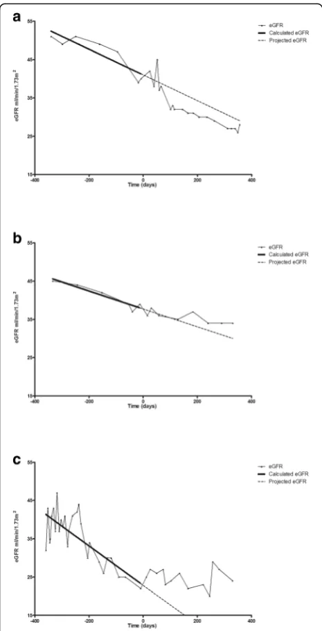 Fig. 3 Patterns of response to treatment with IVIG-MP for c-aABMRrelated progressive loss of renal function