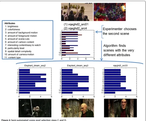 Figure 6 Semi-automated scene pool selection steps C and D.