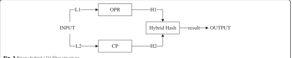 Fig. 3 Binary hybrid LSH filter structure