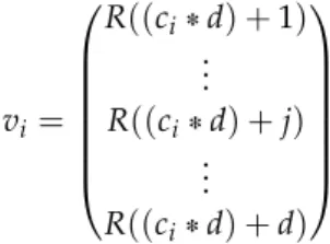Figure 3.4 illustrates the process of creating the random index representation.