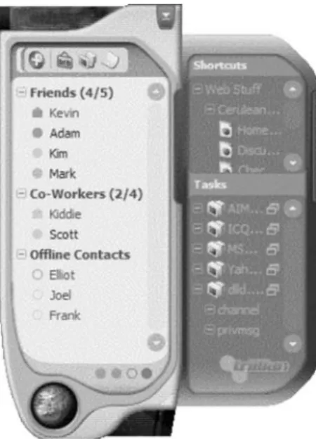 Figure 11.13 Trillian basic is a free unified messenger client that helps  you manage all of your chat clients in one simple interface.