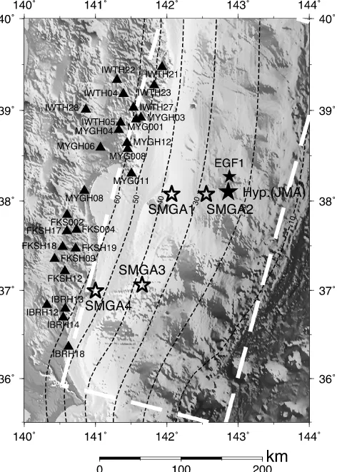 Figure 3 shows the estimated rupture starting points of