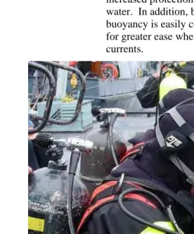 Figure 2-2:  Preparing for a Dive with the LWSSDS 