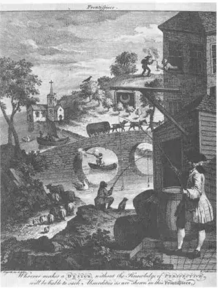 Fig. 1.4 William Hogarth's copper engraving, False Perspective (1754).